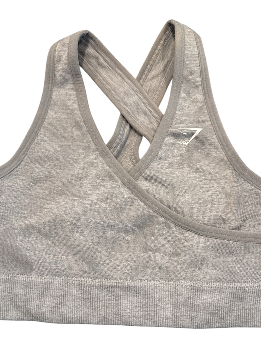 Gymshark Heather Gray Crisscross Back Sports Bra